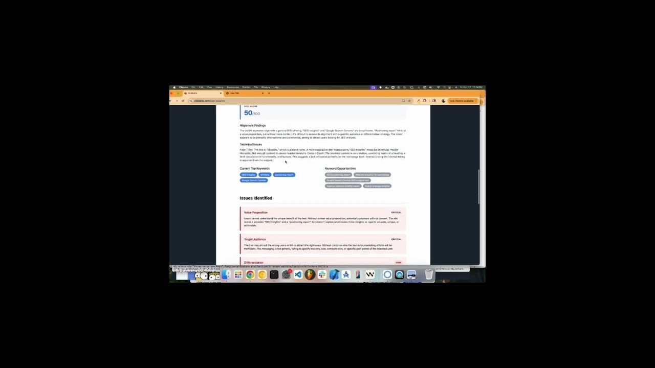 Slidebits SEO Insights screenshot 1