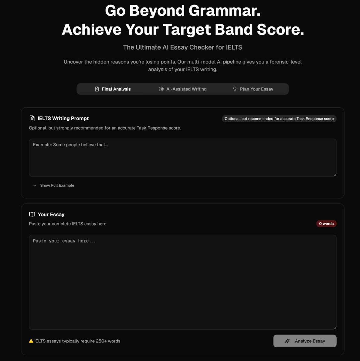 IELTS Writing Analytics screenshot 2