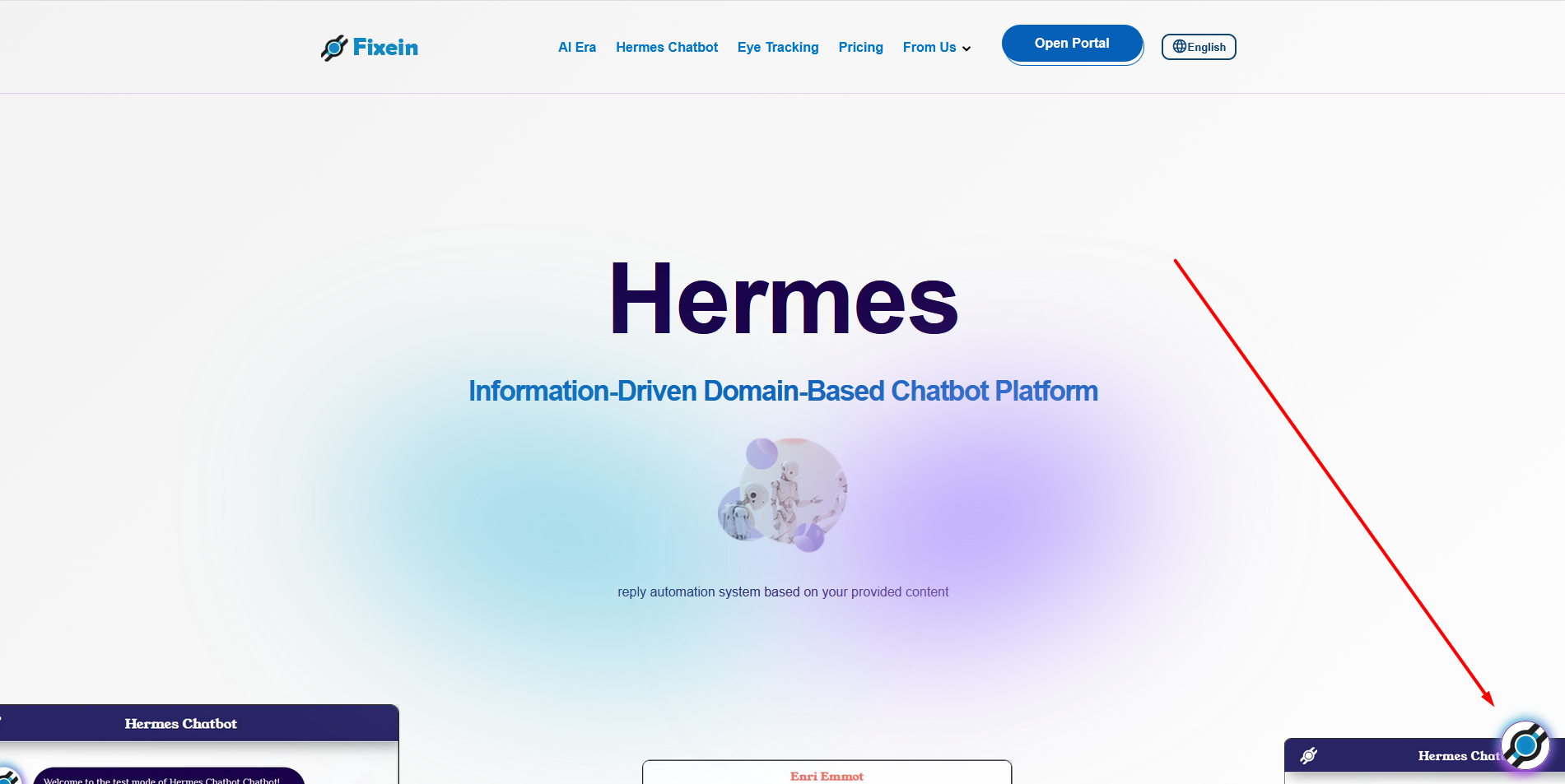 Fixein Hermes Chatbot screenshot 8