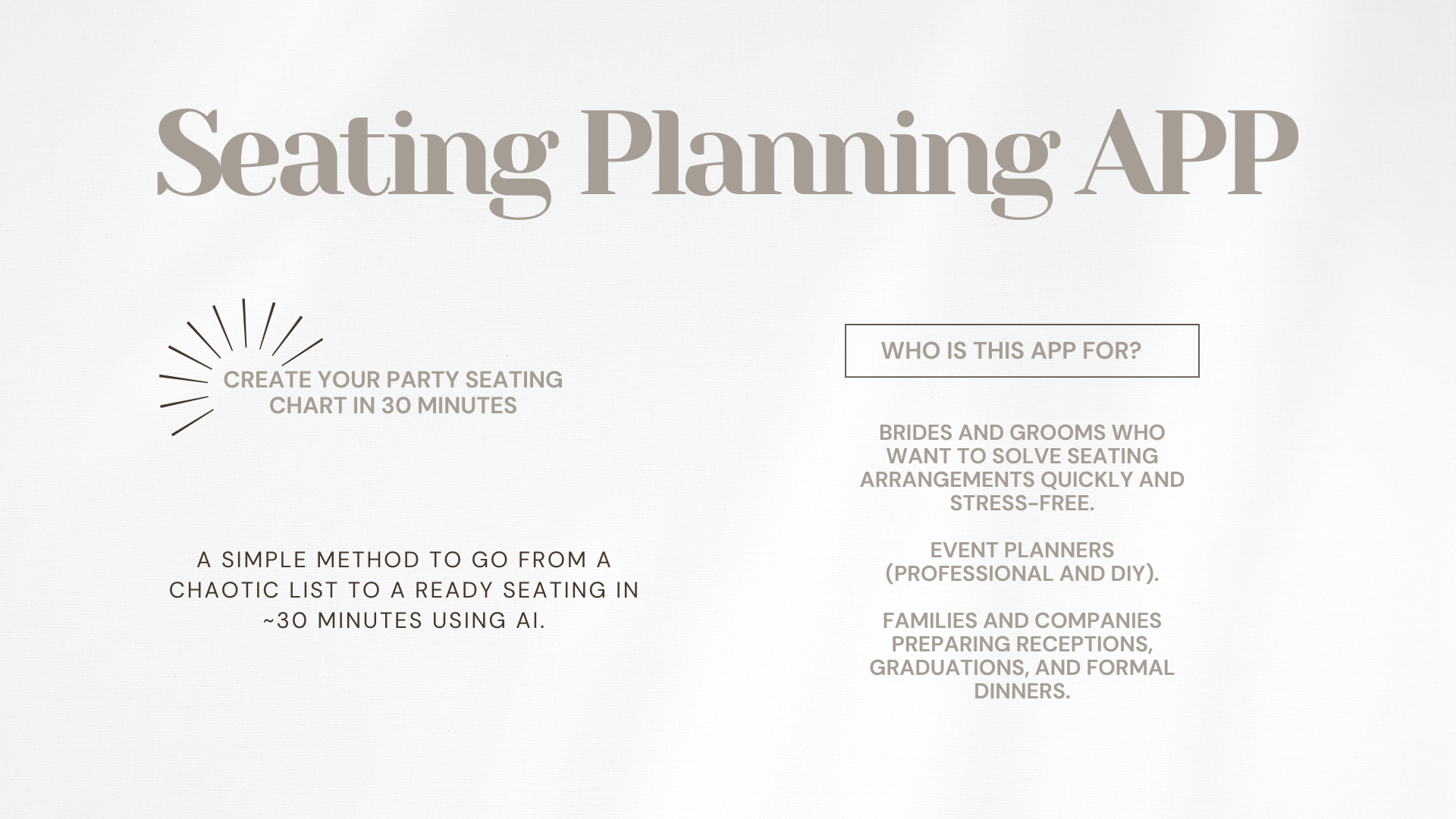 Seating Plannign app screenshot 1