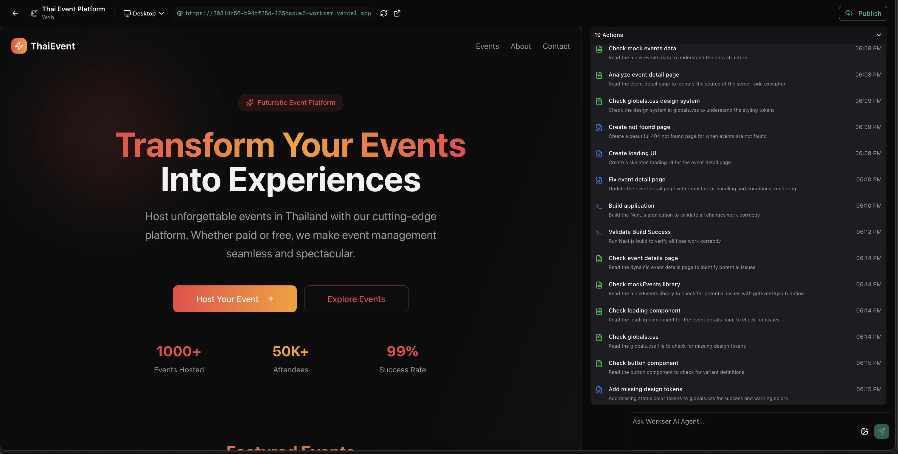 Workser screenshot 2