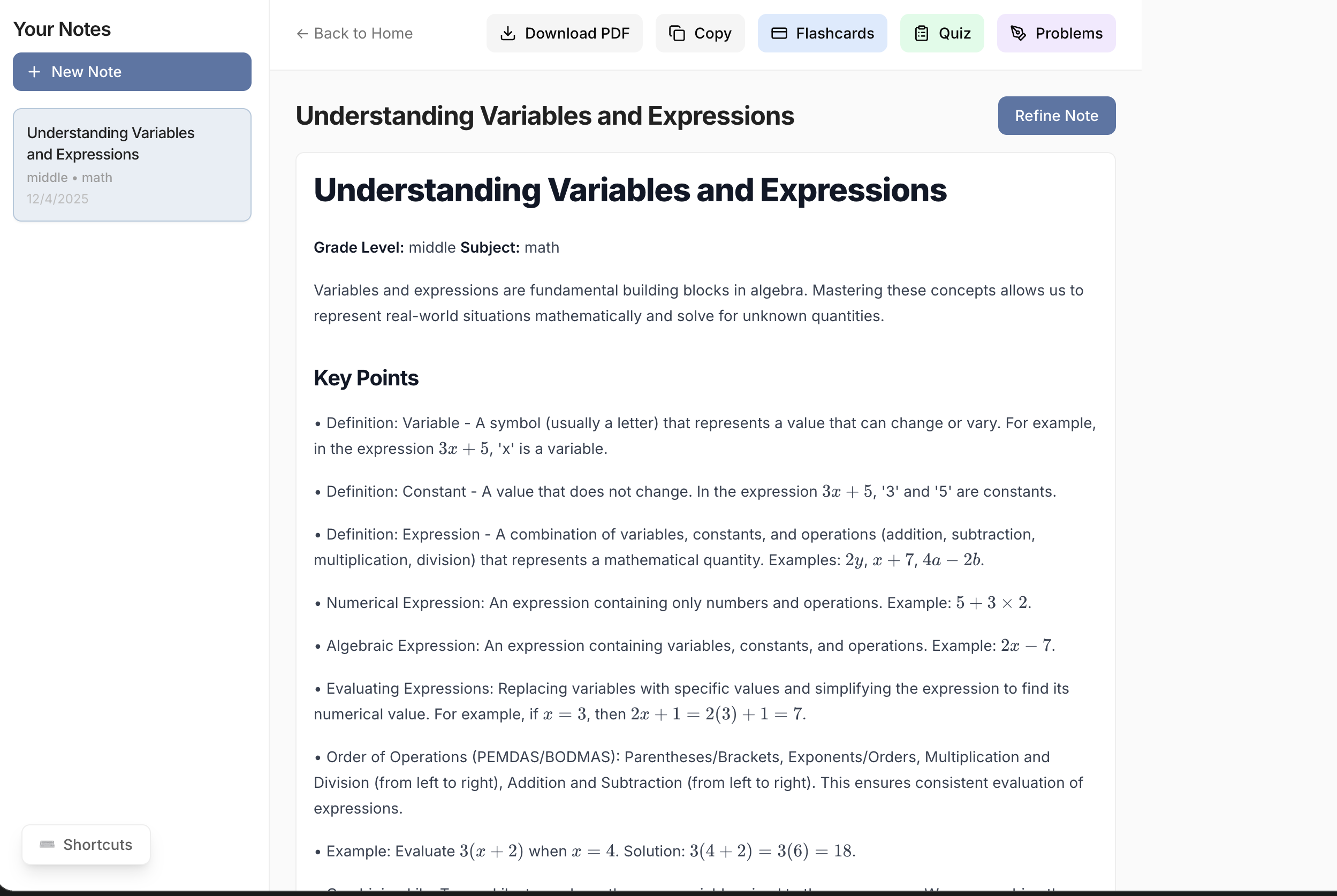 VMotiv8 Notes screenshot 2