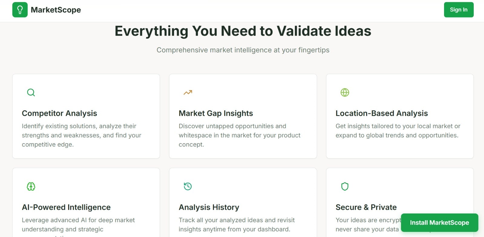 MarketScope screenshot 2