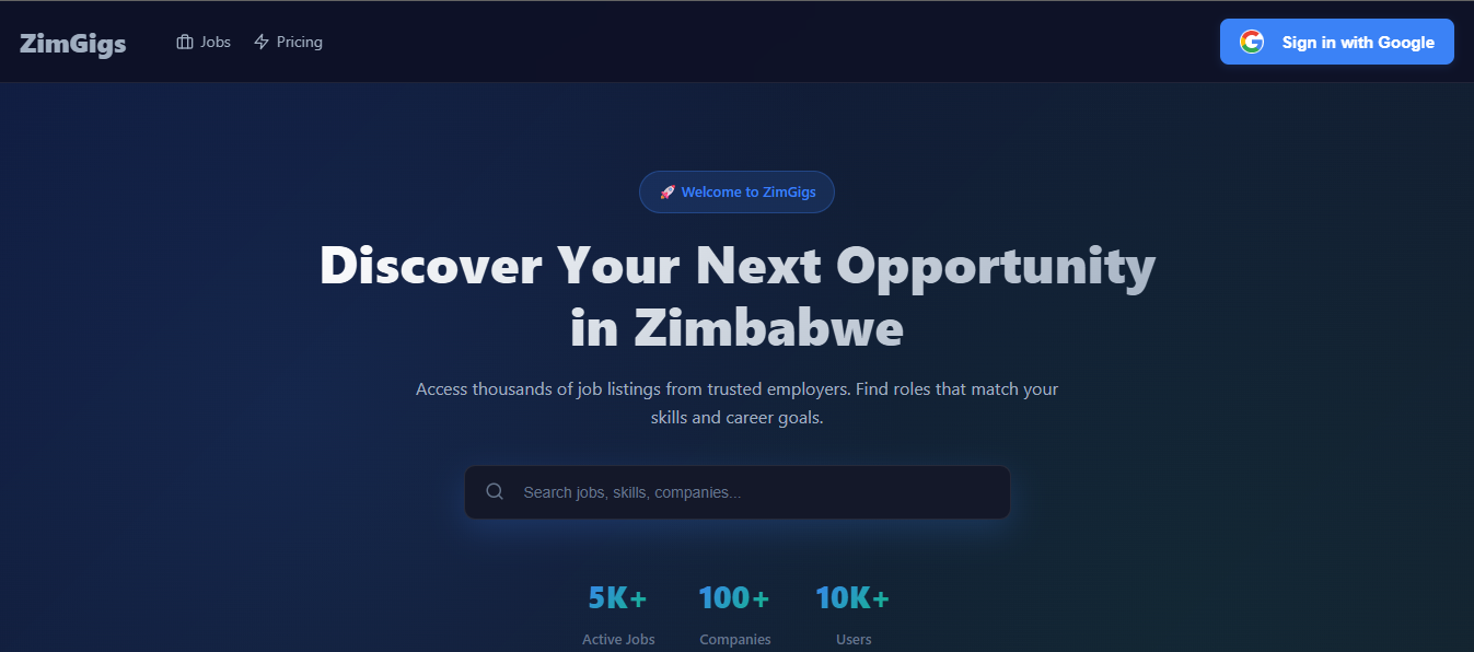 ZimGigs screenshot 3