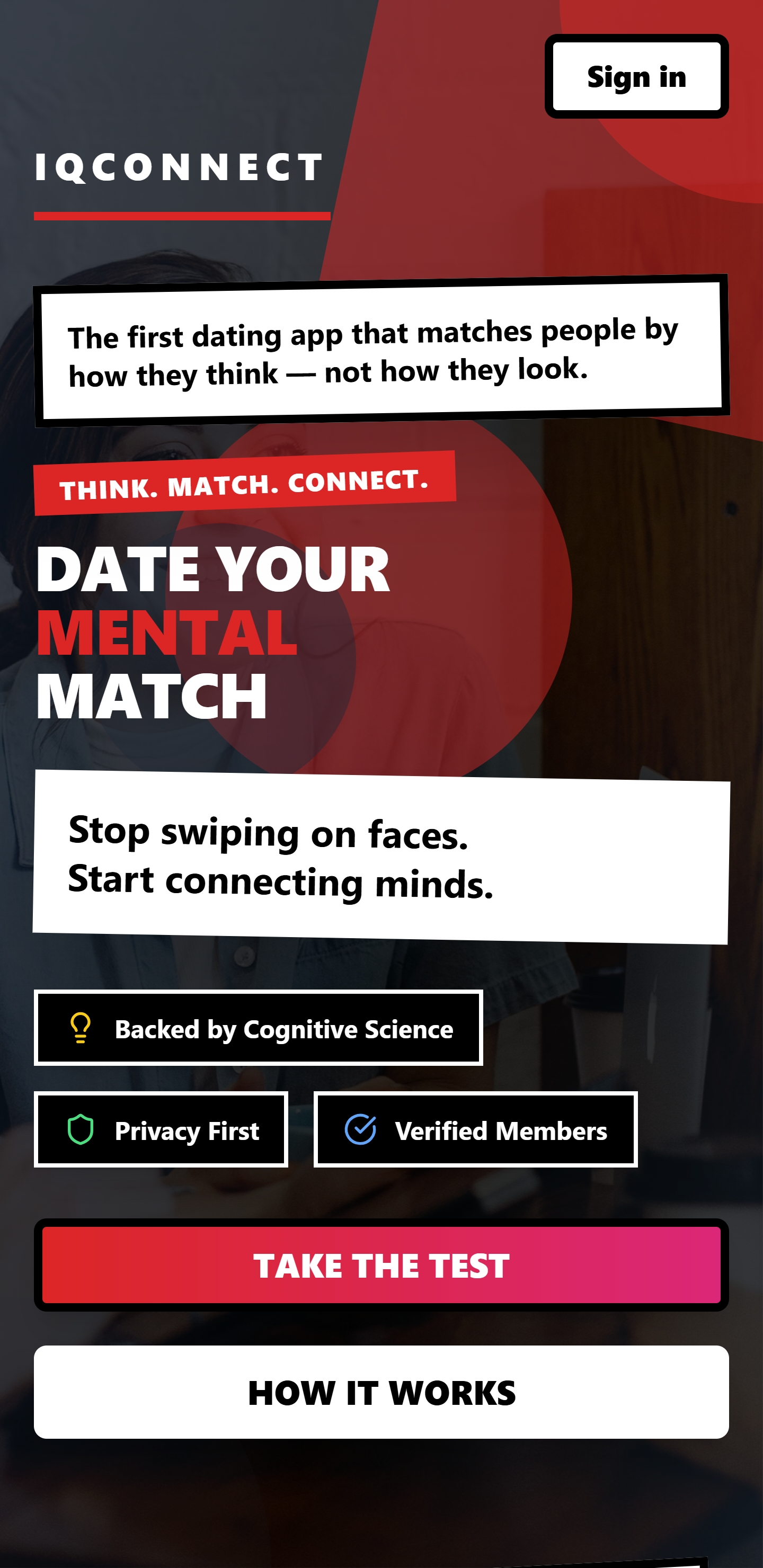 IQConnect – Think. Match. Connect. screenshot 1