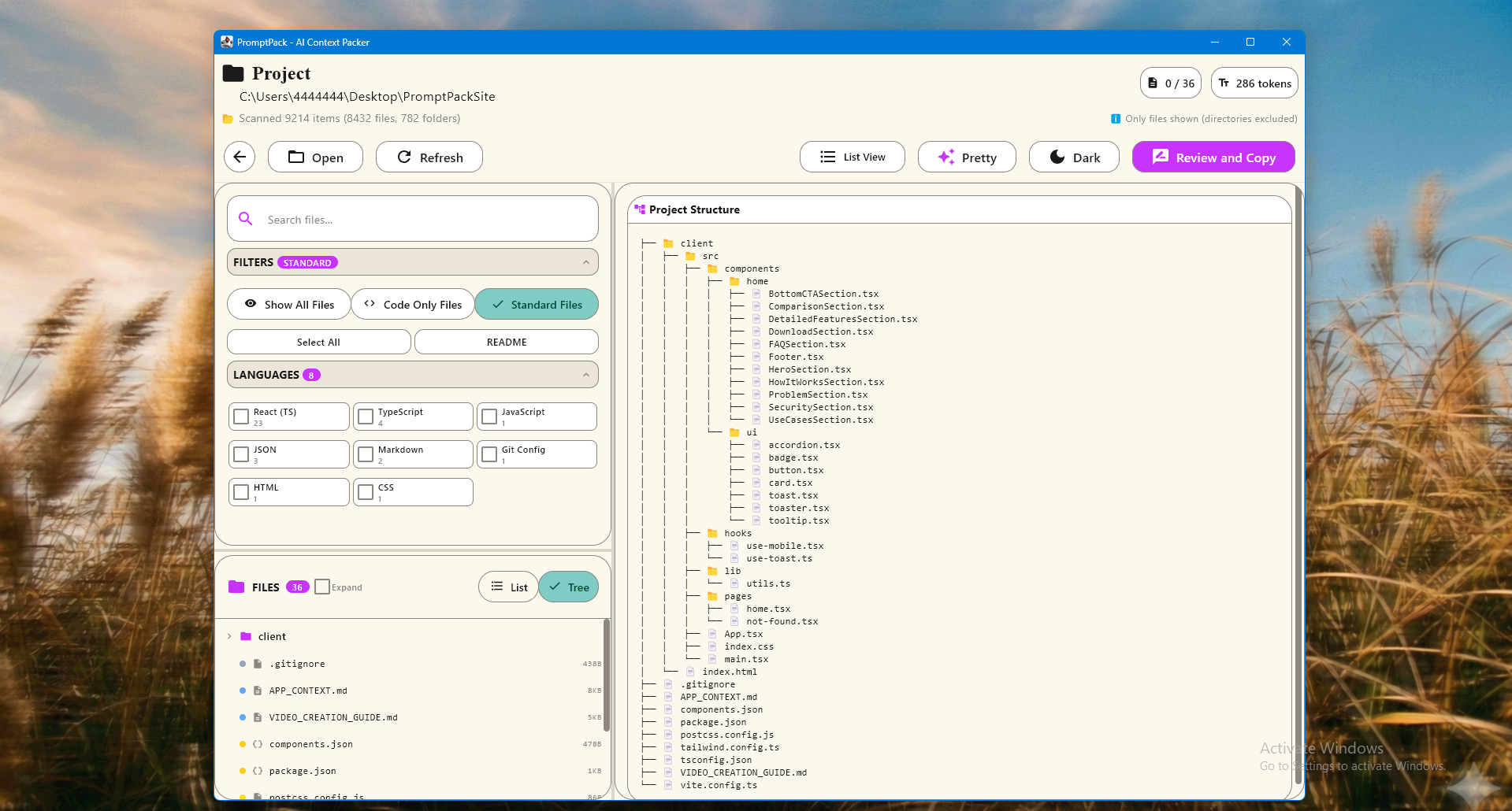 PromptPack screenshot 3
