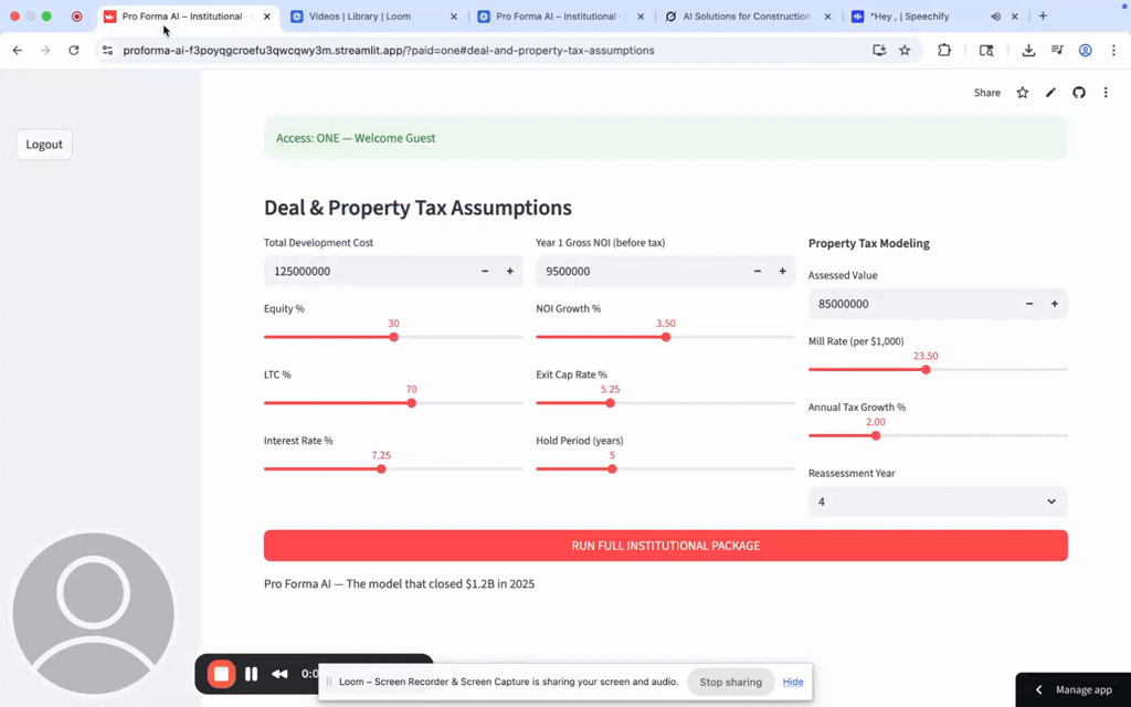 Pro Forma AI screenshot 1