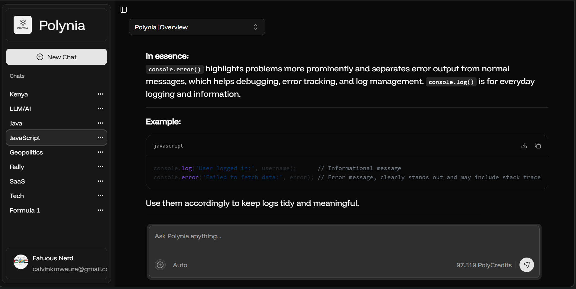 Polynia | AI Council screenshot 2