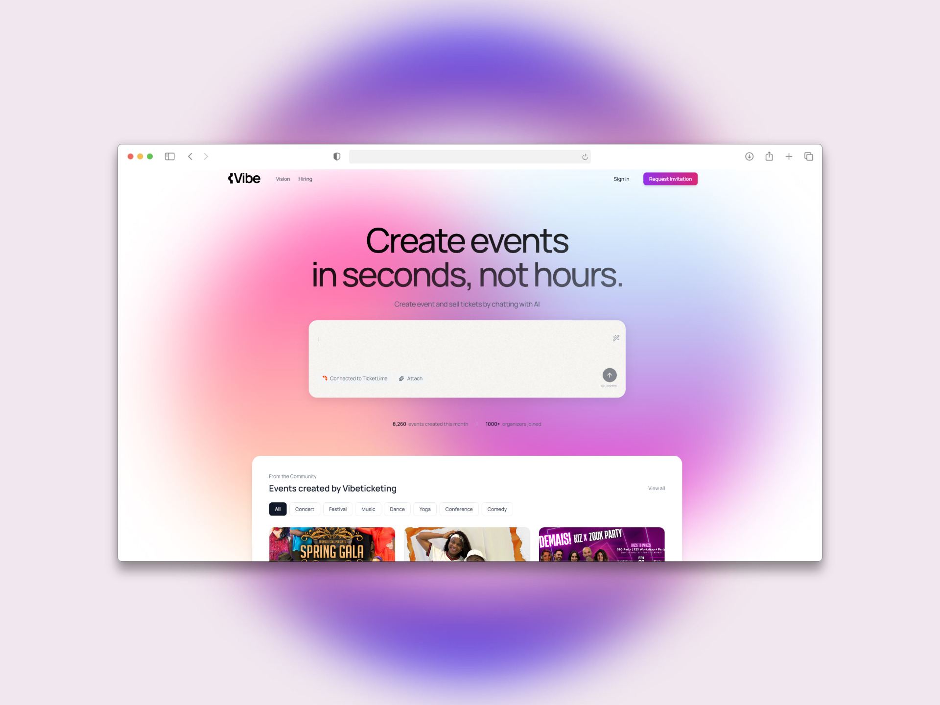 vibeticketing screenshot 1