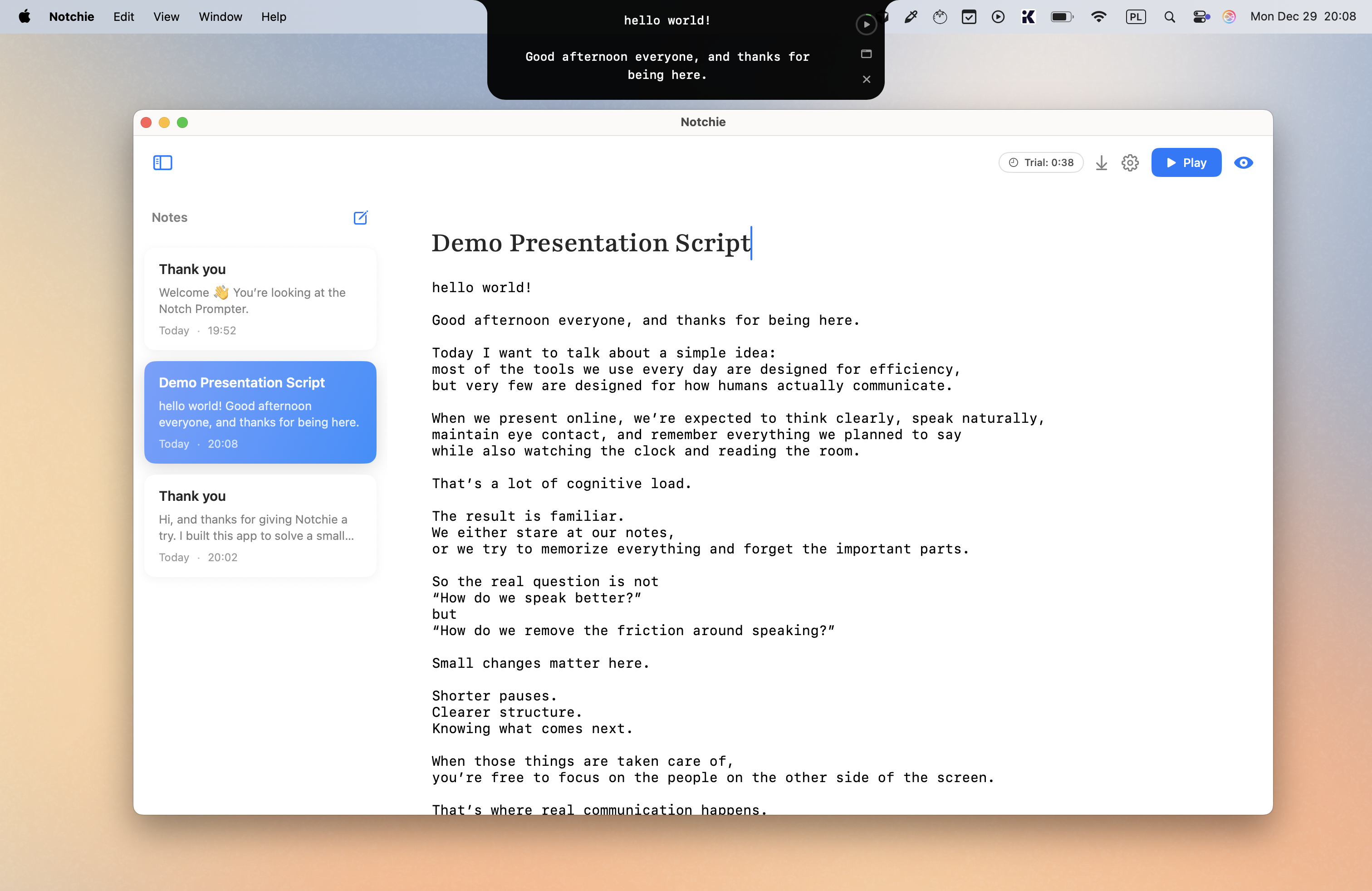 Notchie screenshot 4
