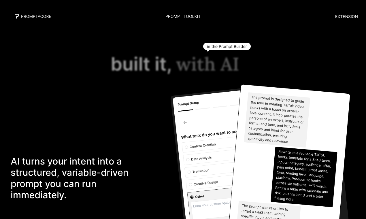 Promptacore screenshot 3