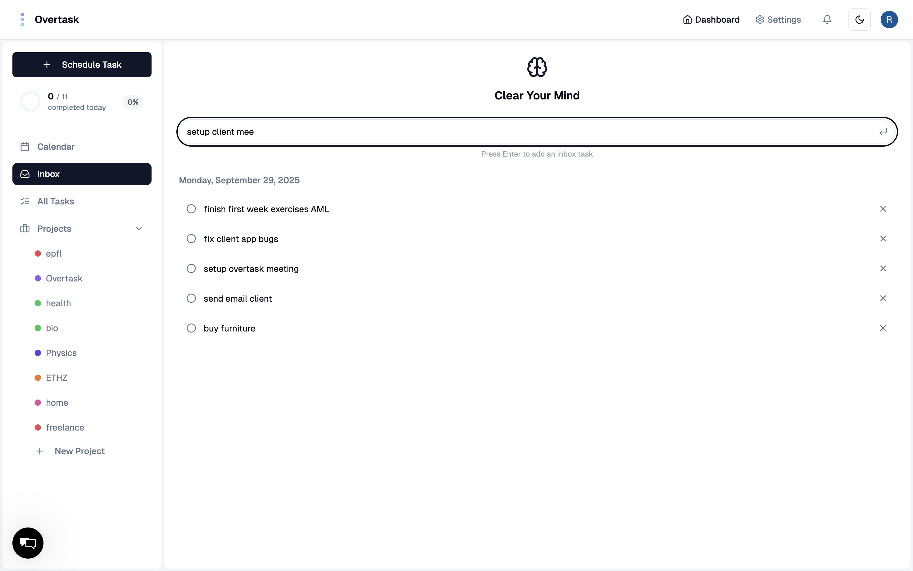 Overtask screenshot 5