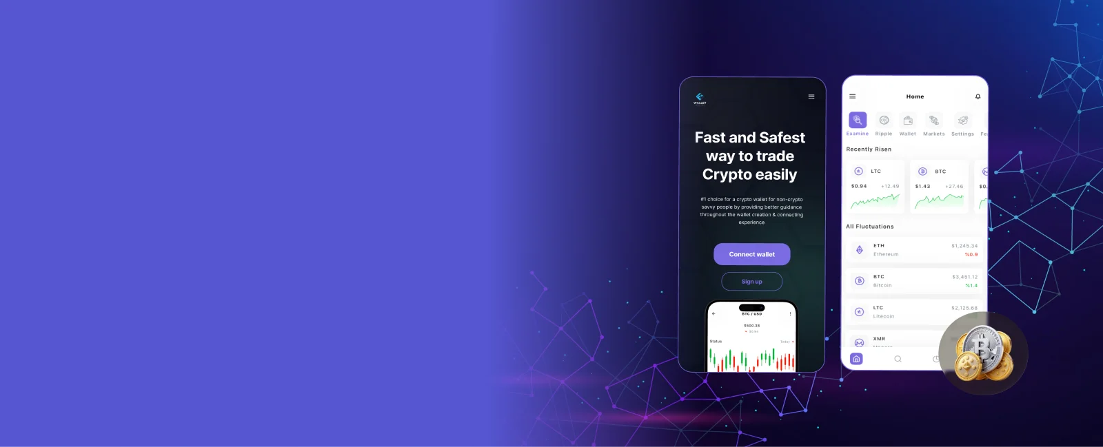 Crypto wallet development solution screenshot 1