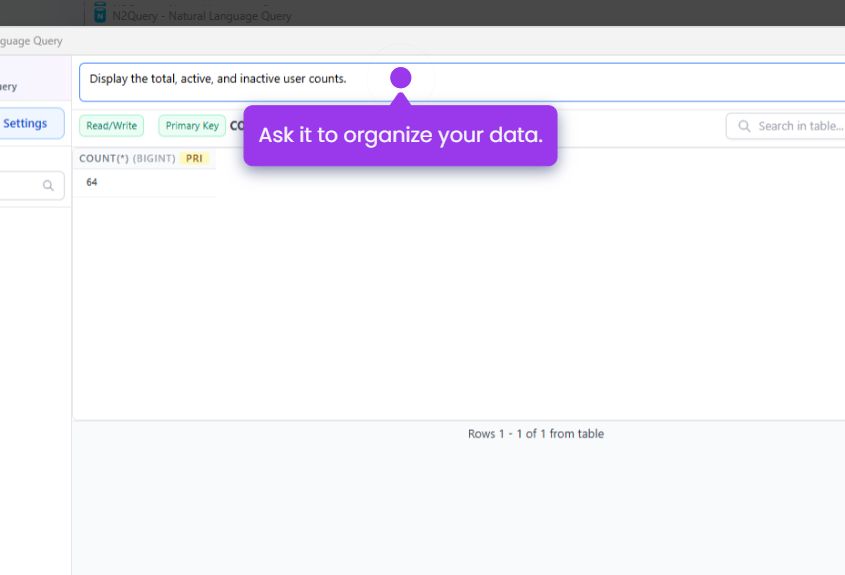 N2Query — AI SQL for MySQL & MariaDB screenshot 6