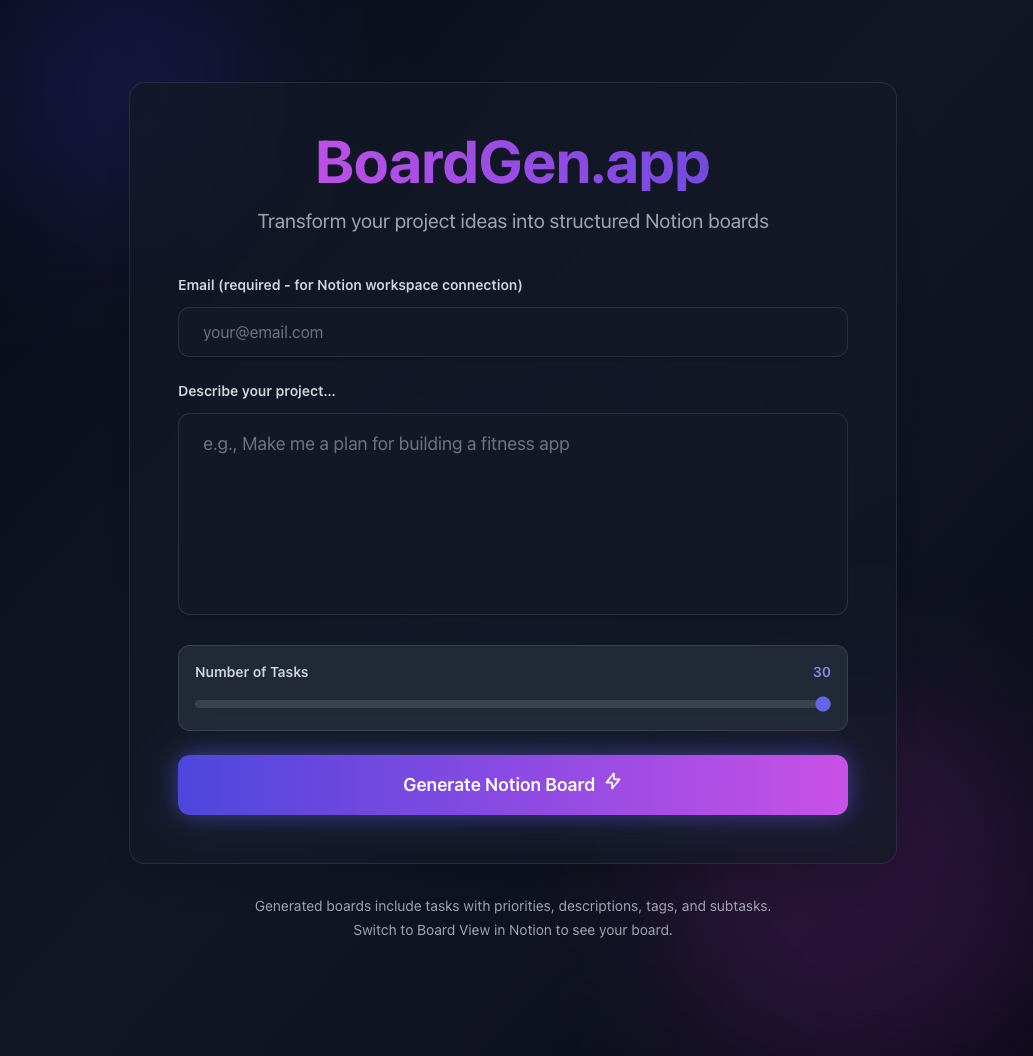 BoardGen.app screenshot 2