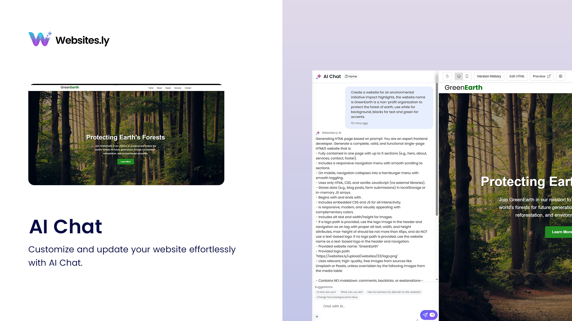Websites.ly screenshot 2