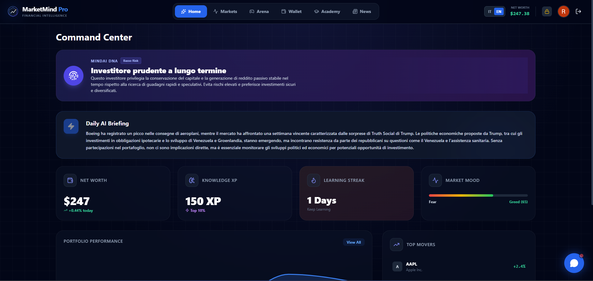 MarketMind screenshot 2