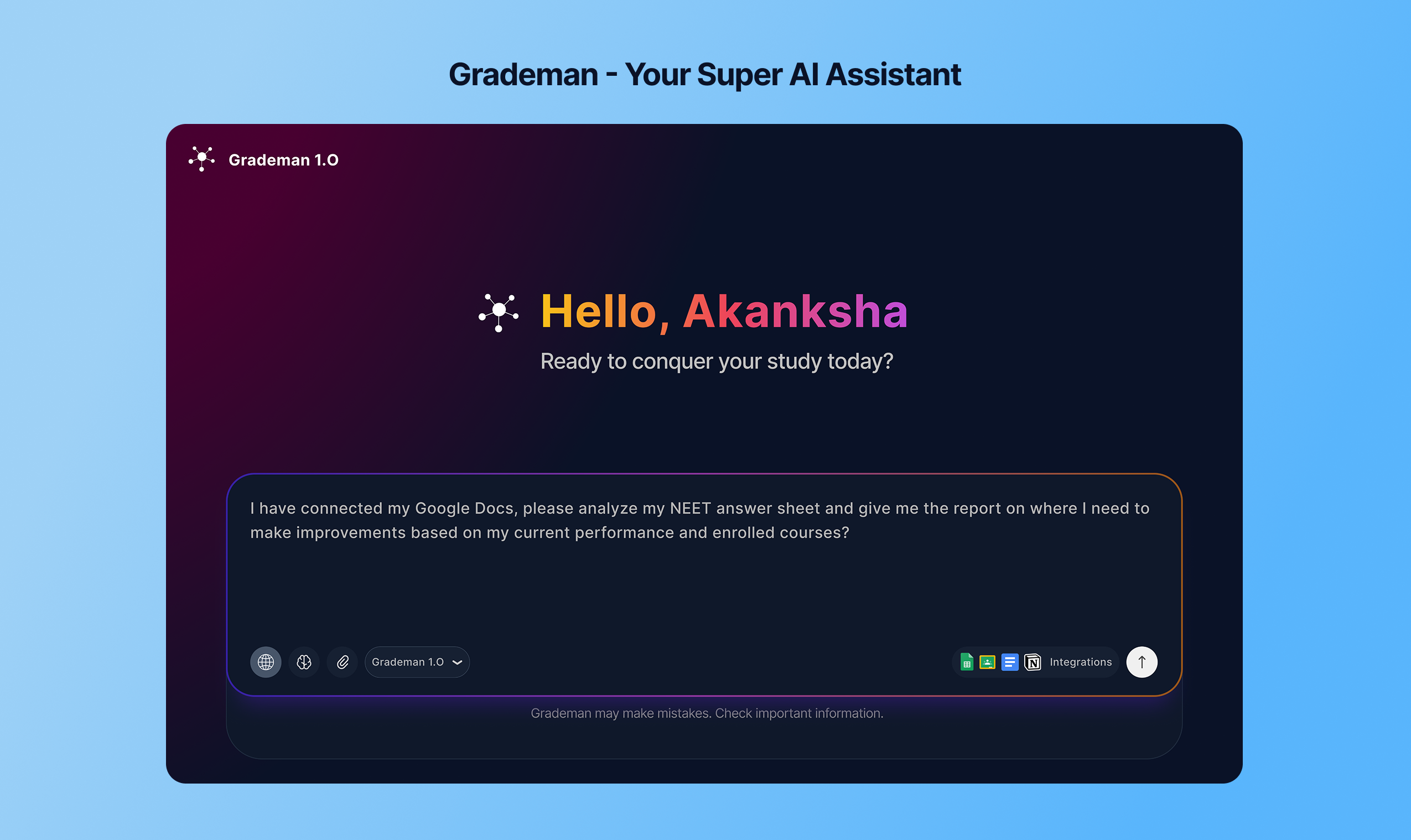 Grademan screenshot 1