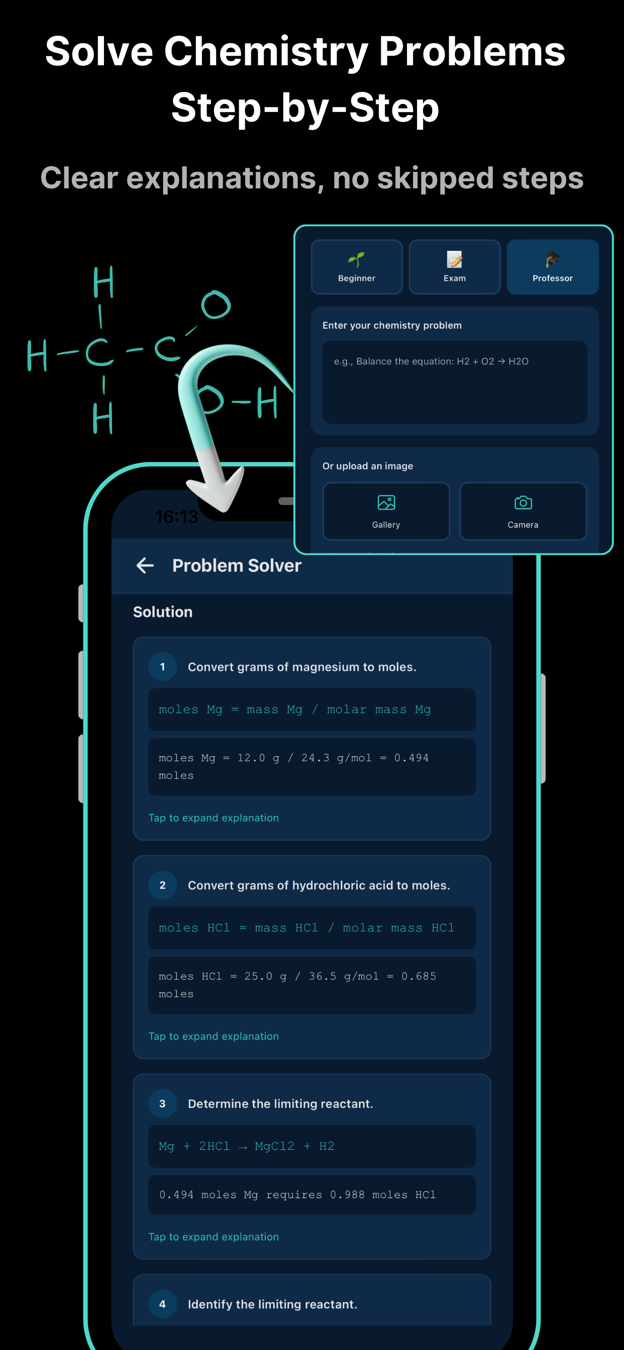 Chemistry Pro: Homework Solver screenshot 1