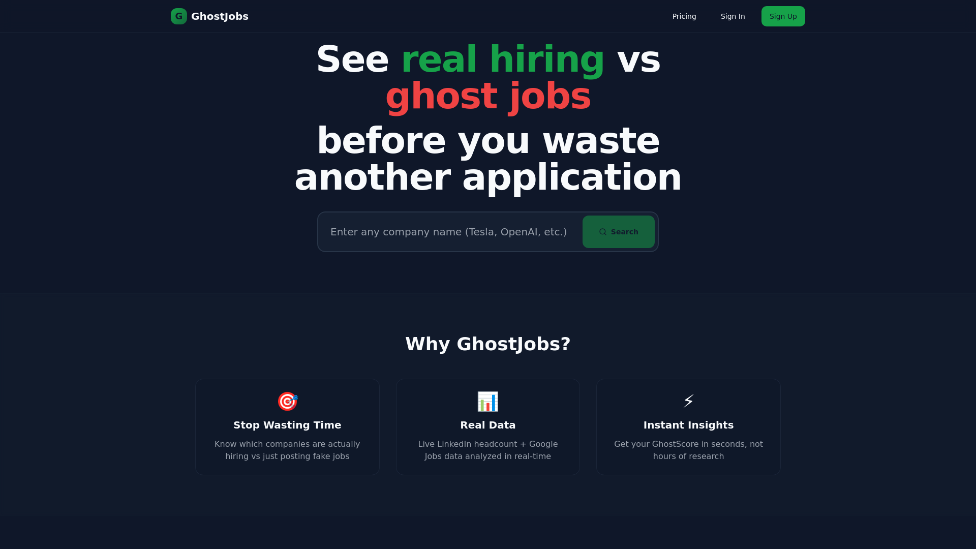 GhostJobs screenshot 1