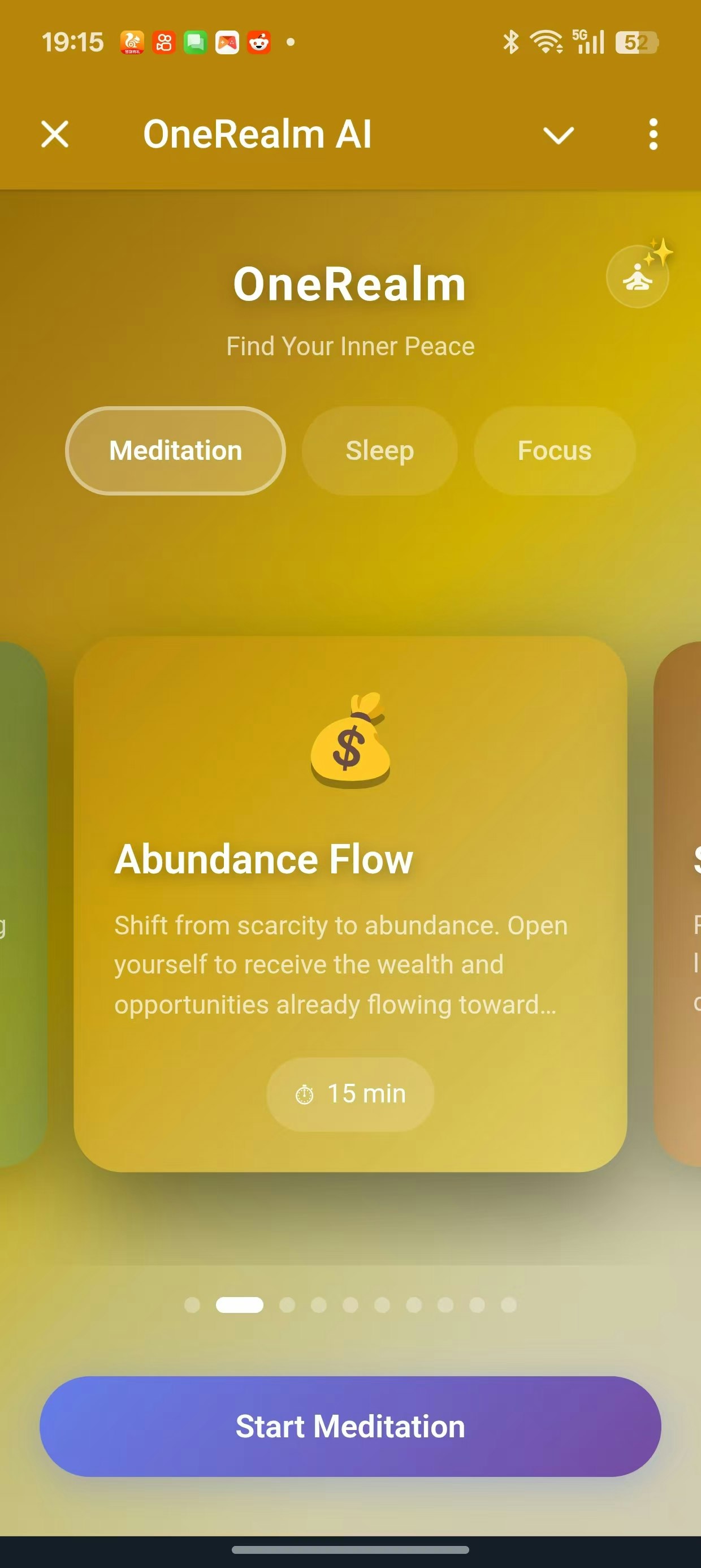 OneRealm AI Meditation Bot screenshot 2