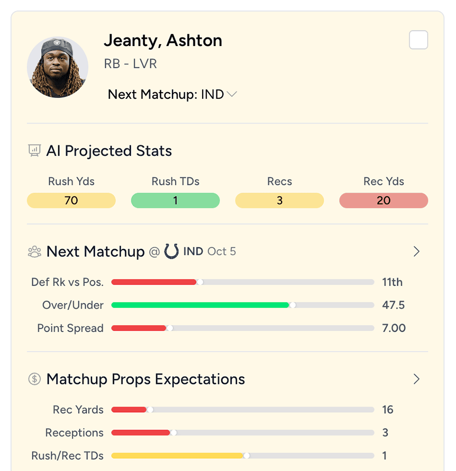 Start Bench AI Fantasy Football Lineups screenshot 4
