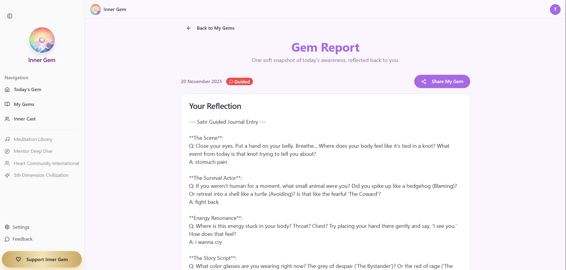 Inner Gem · Daily Awareness Journal screenshot 4