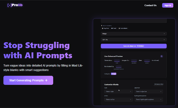 Prolib screenshot 1