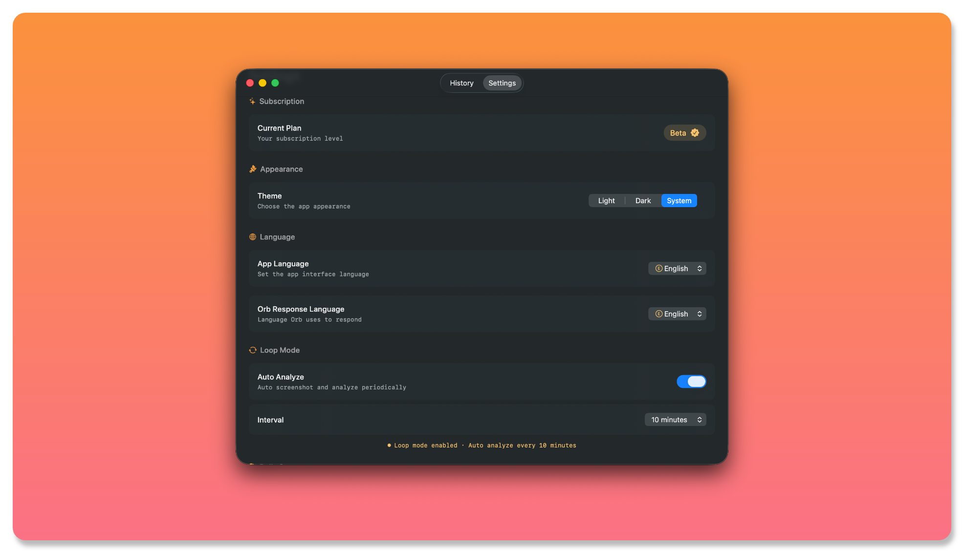 Orb screenshot 2