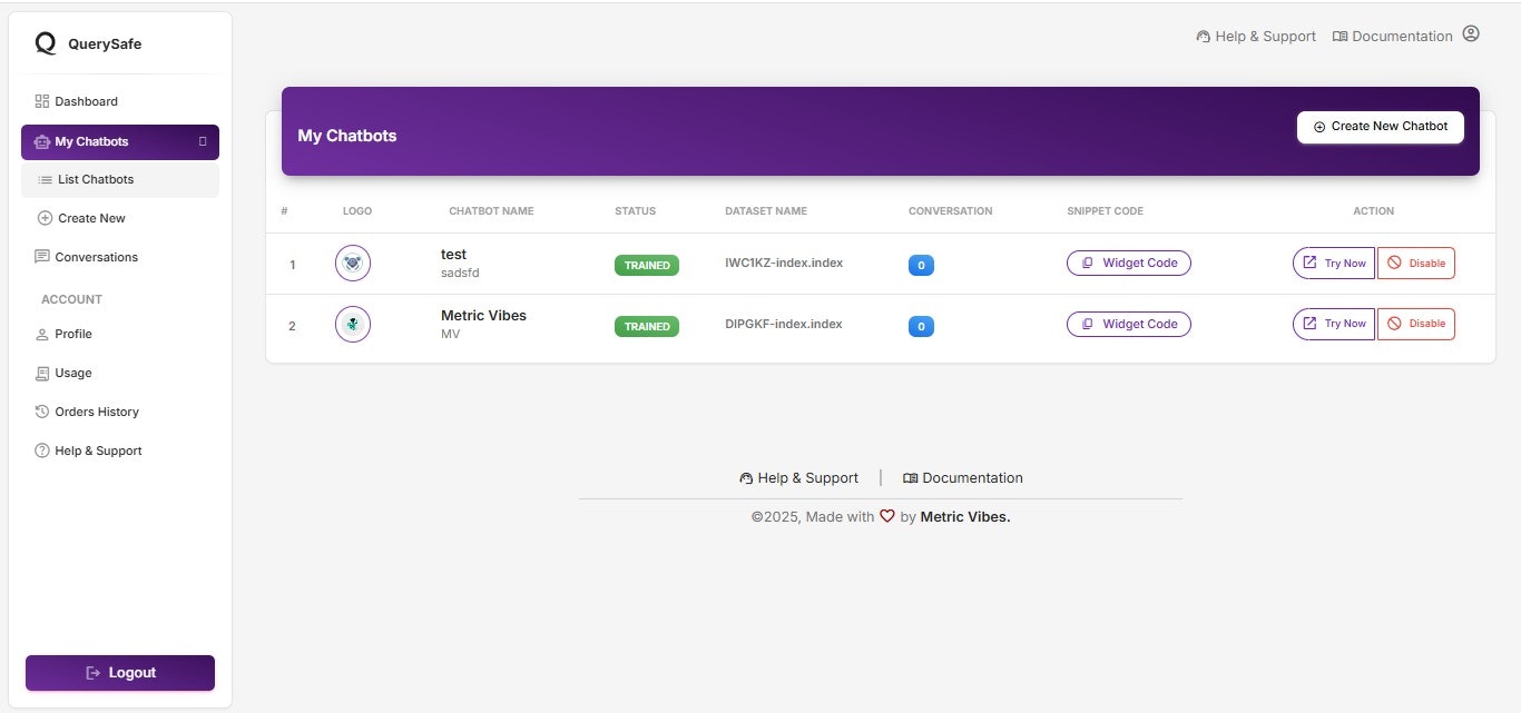 QuerySafe screenshot 2