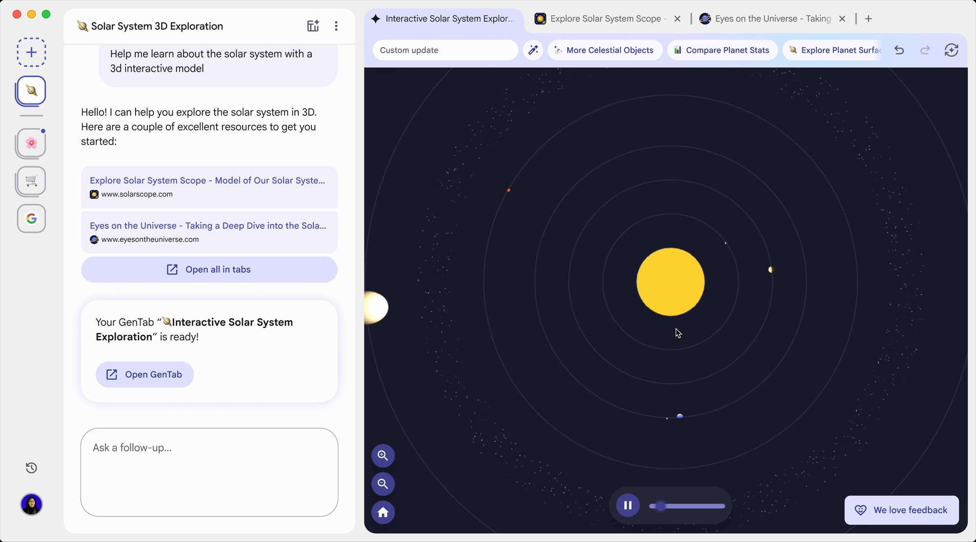 Google GenTabs in Disco screenshot 3