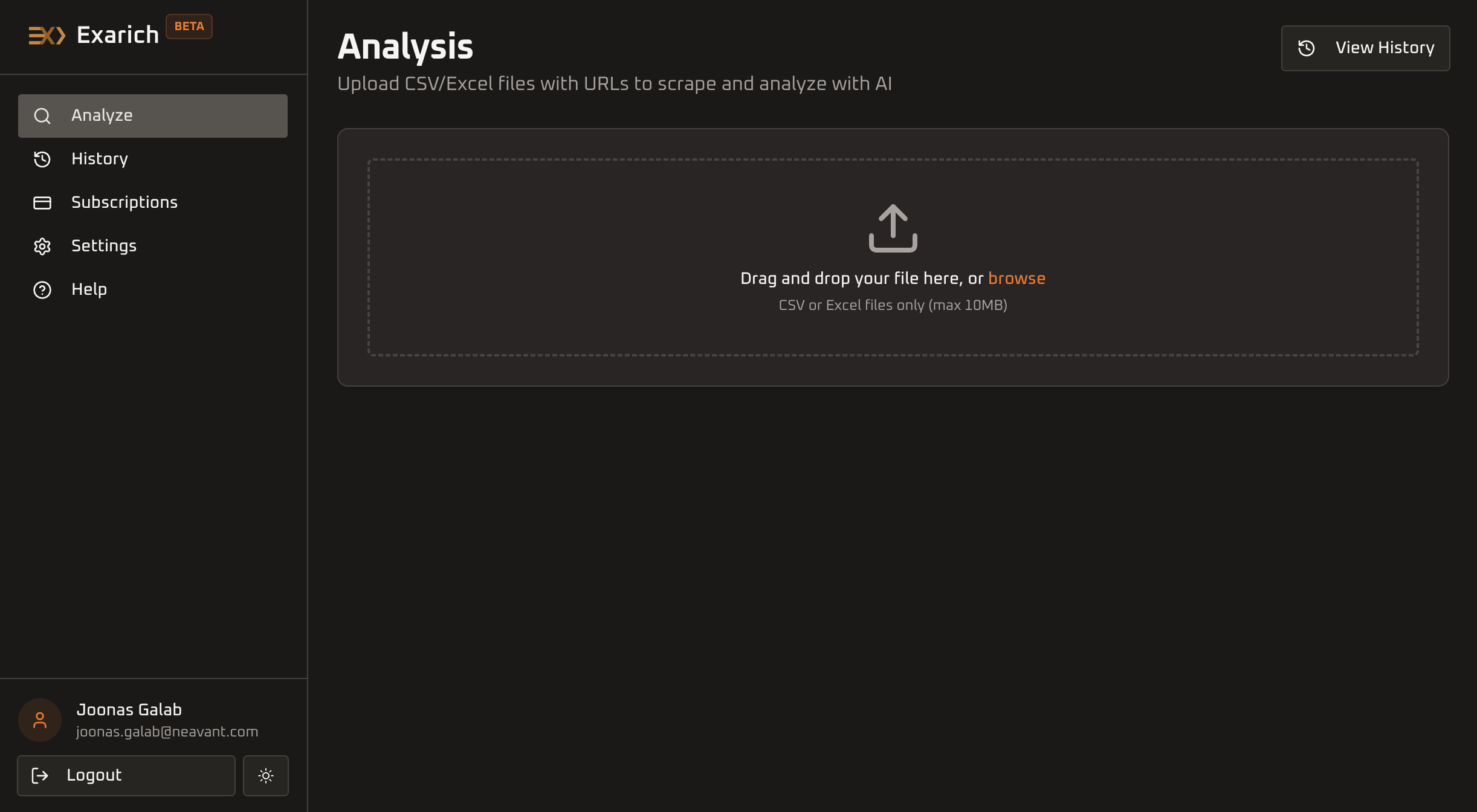 Exarich screenshot 2