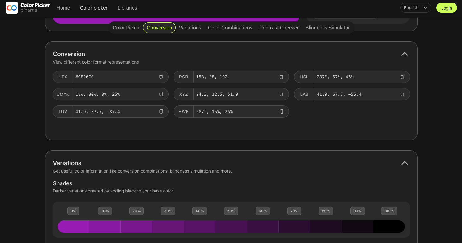 Colorpicker.Pinart.ai screenshot 3