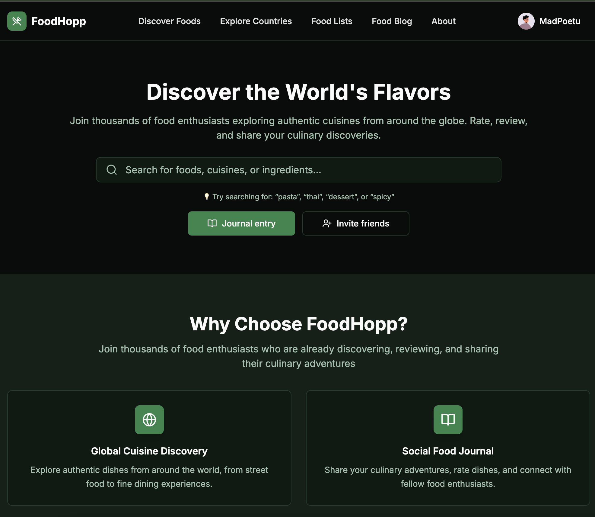 FoodHopp screenshot 1
