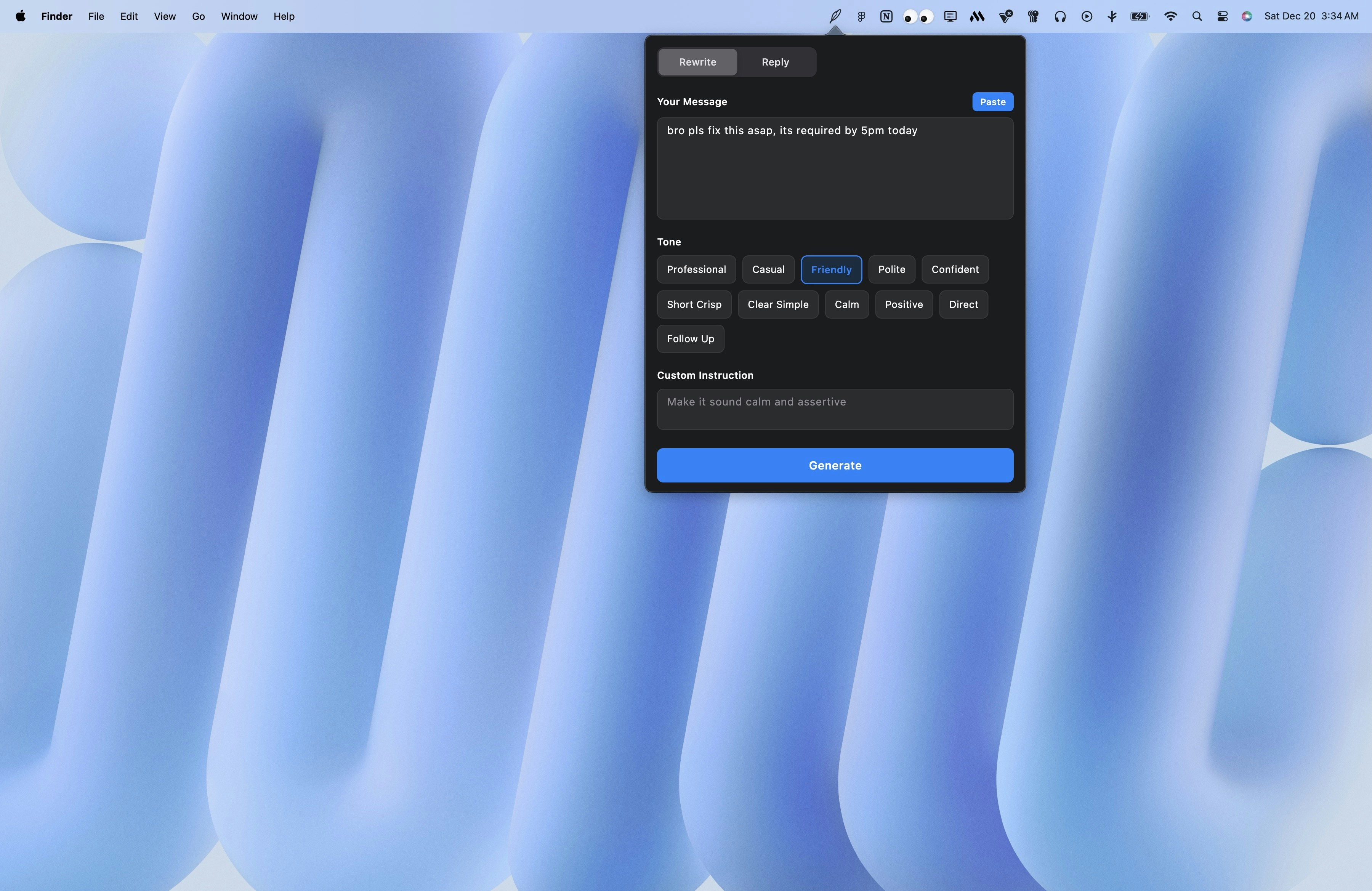Reword screenshot 2