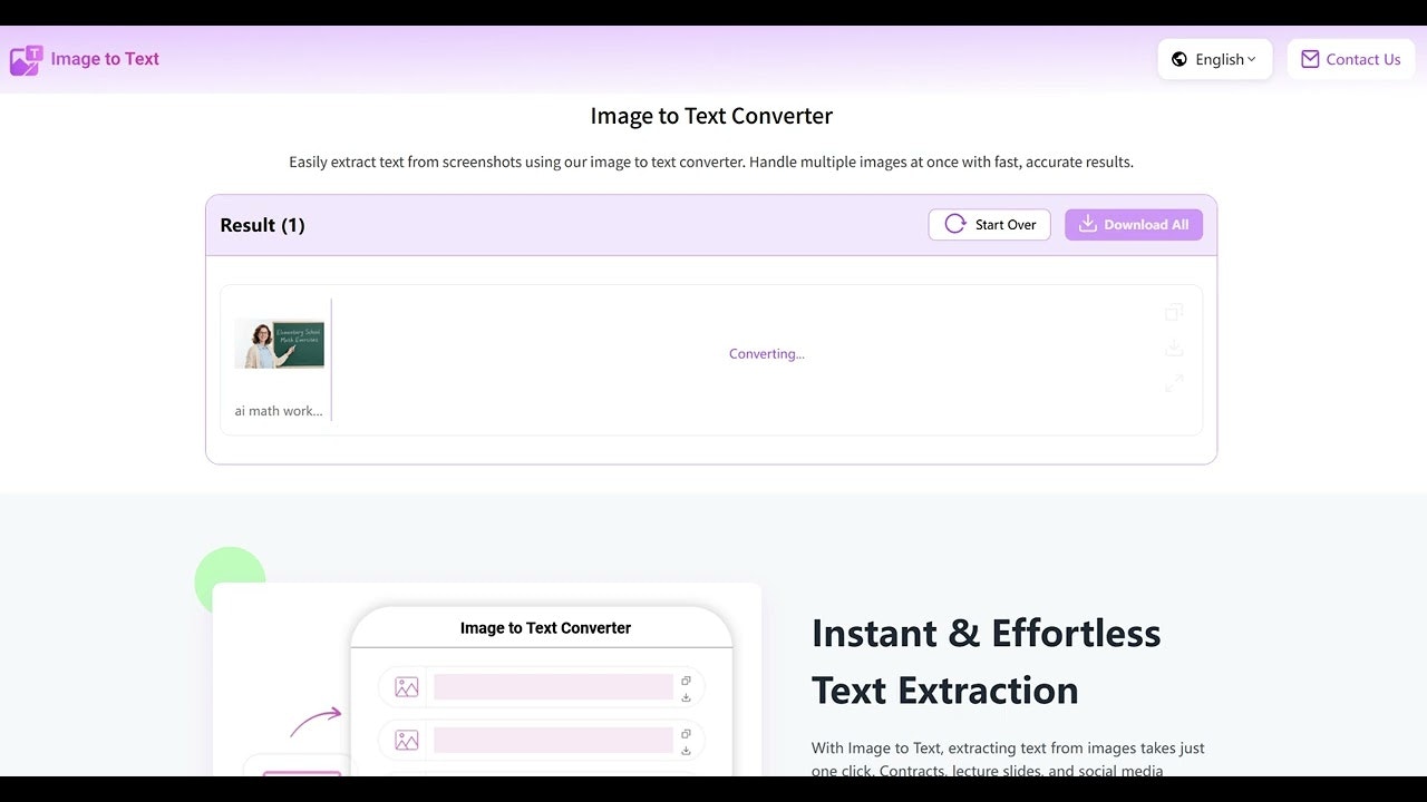 Free AI Image to Text Converter screenshot 1
