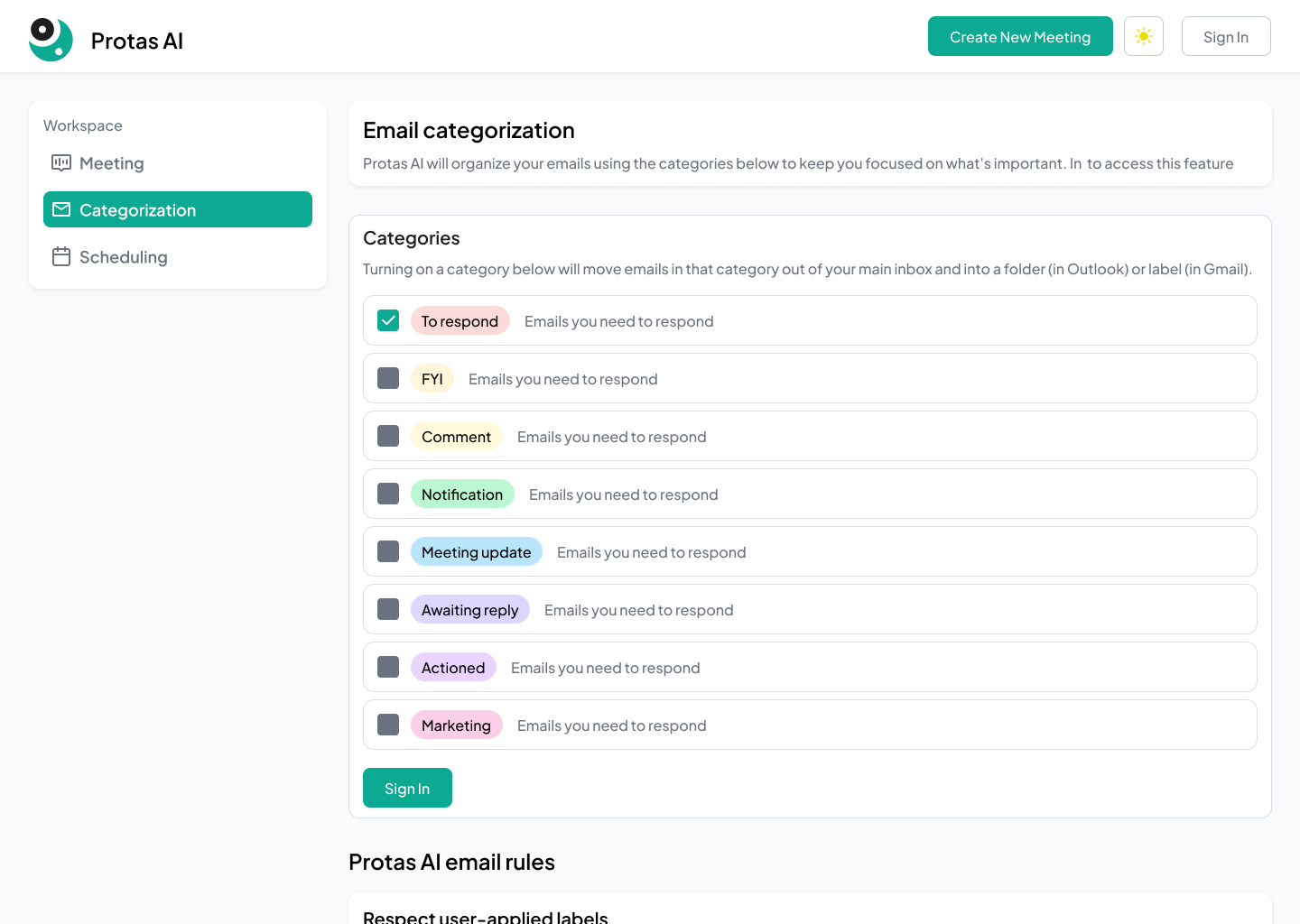 Protas AI Waitlist Launch screenshot 1
