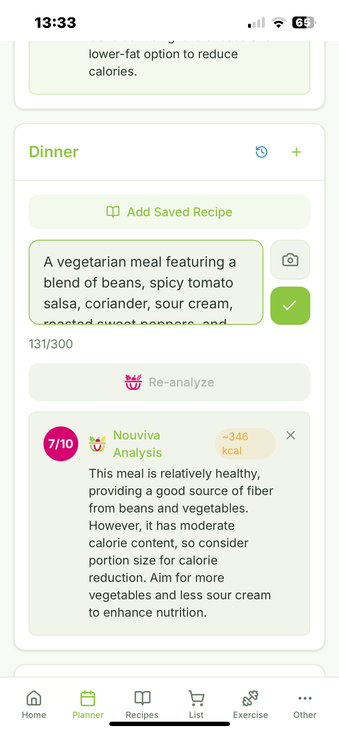 AI health planner aligned to user goals screenshot 3
