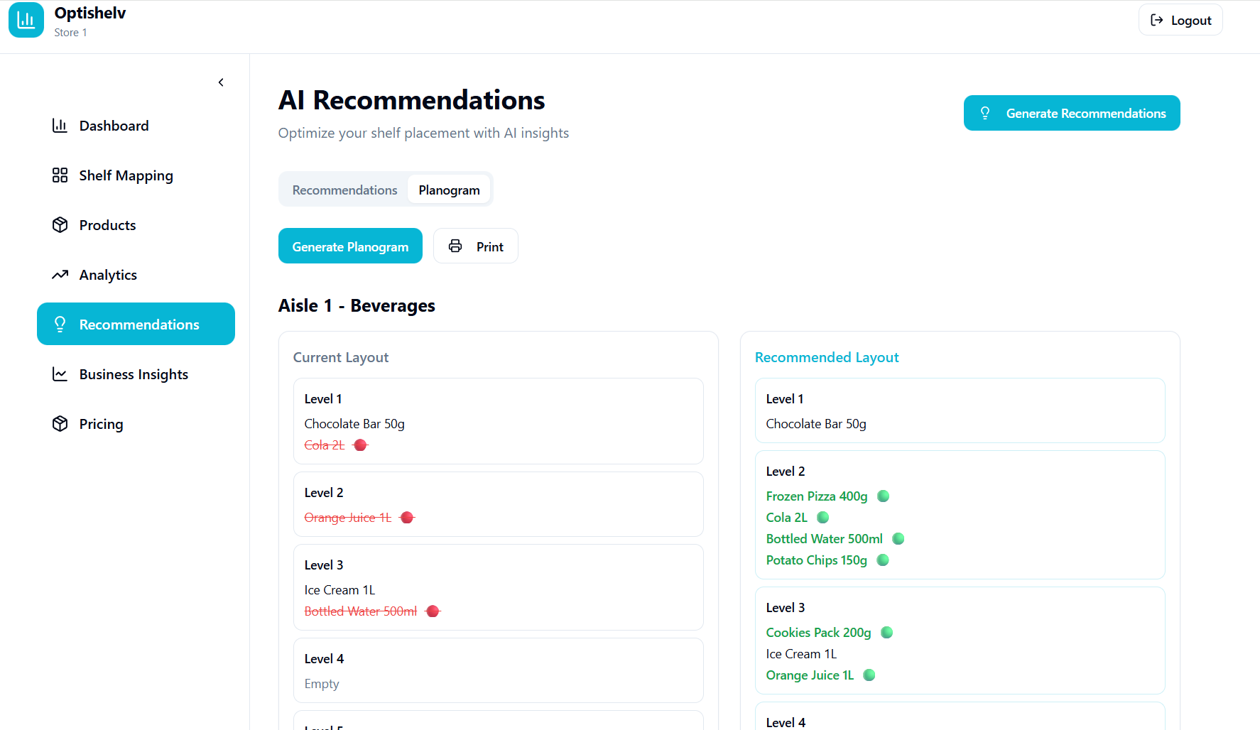 Optishelv screenshot 3