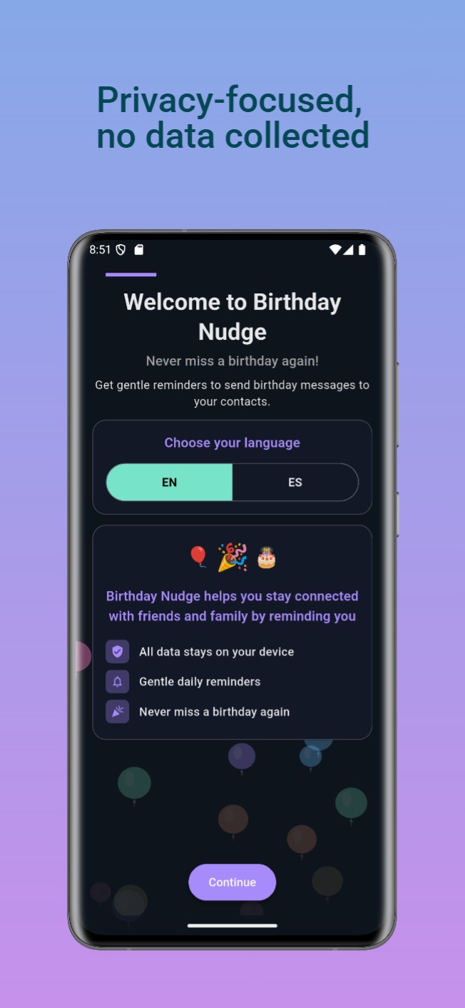 Birthday Nudge screenshot 2