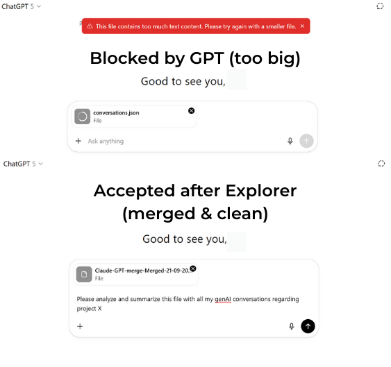 GenAI Conversation Explorer screenshot 3