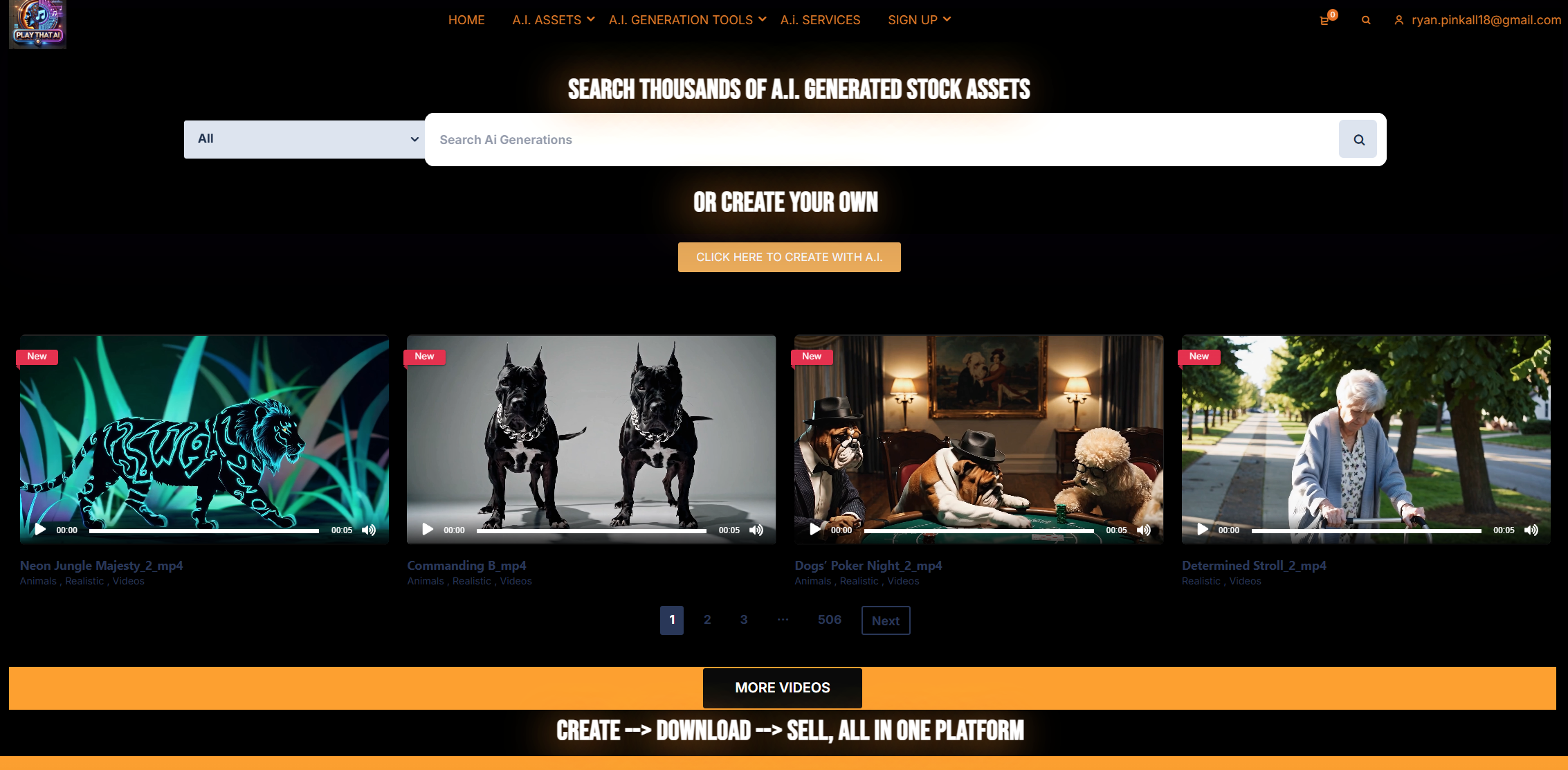 playthataimarket.com screenshot 1