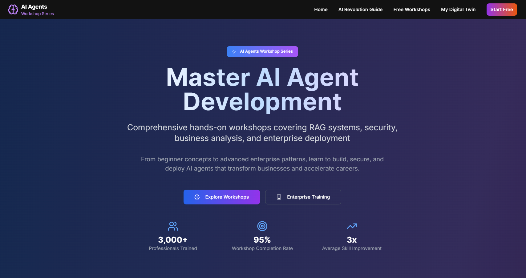 AI Agent Workshop Series screenshot 1