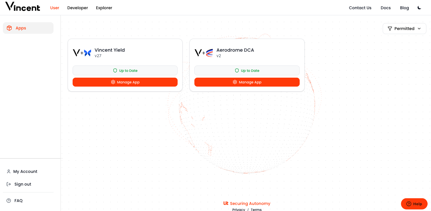 Vincent on Lit Protocol screenshot 1