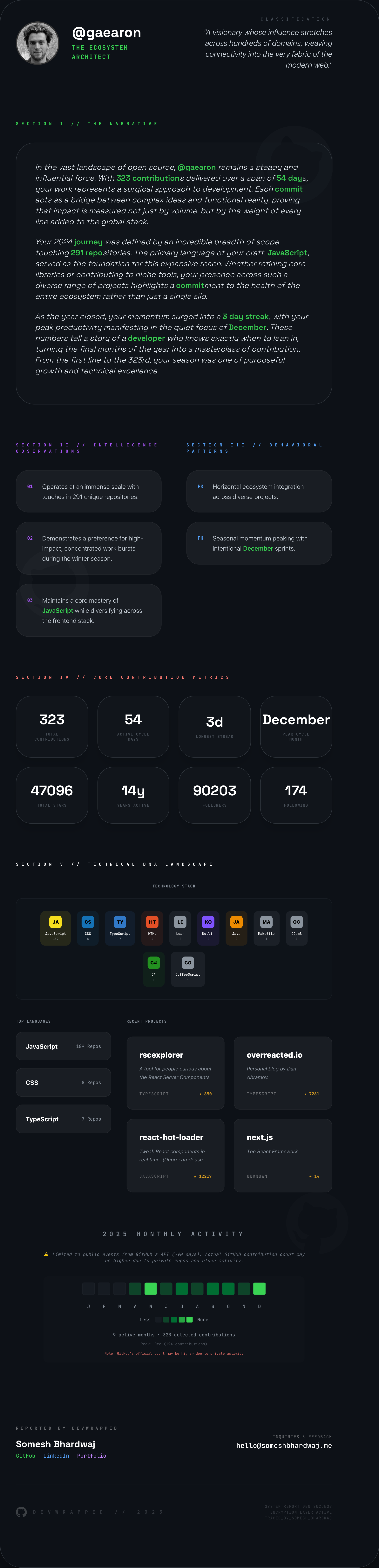 DevWrapped 2025 screenshot 4
