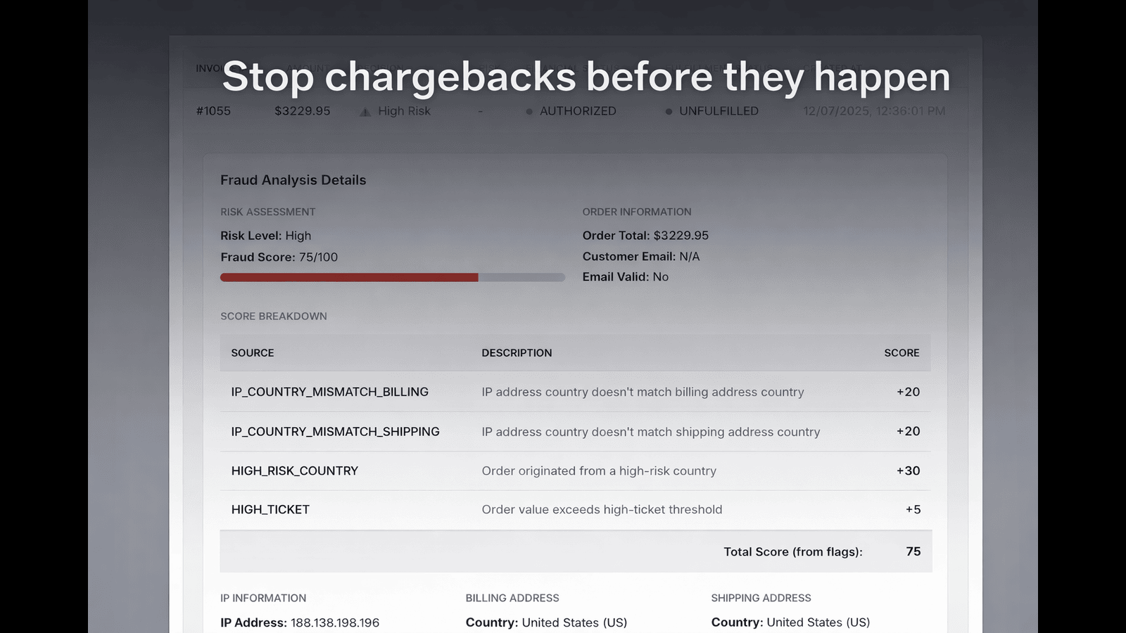 Fraudless – Fraud Protection for Shopify screenshot 1