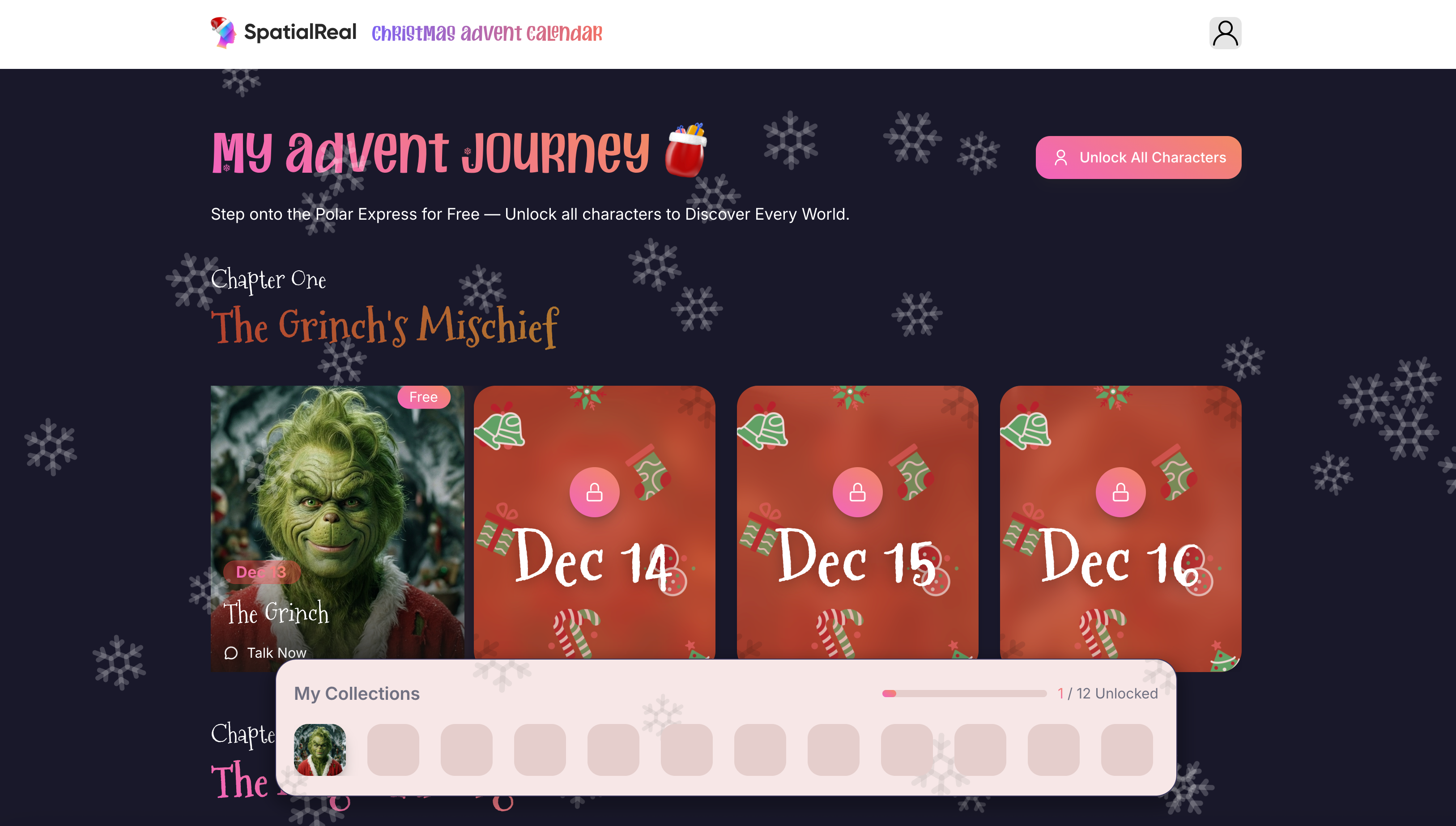 SpatialReal Christmas Calendar screenshot 4
