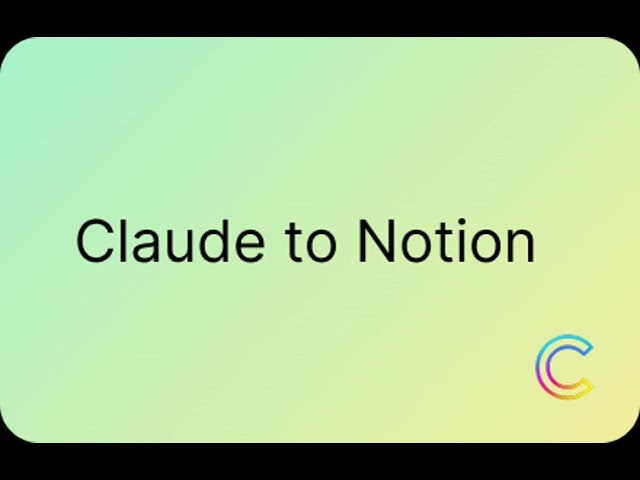 ClaudeAI to Notion: One-click export screenshot 1