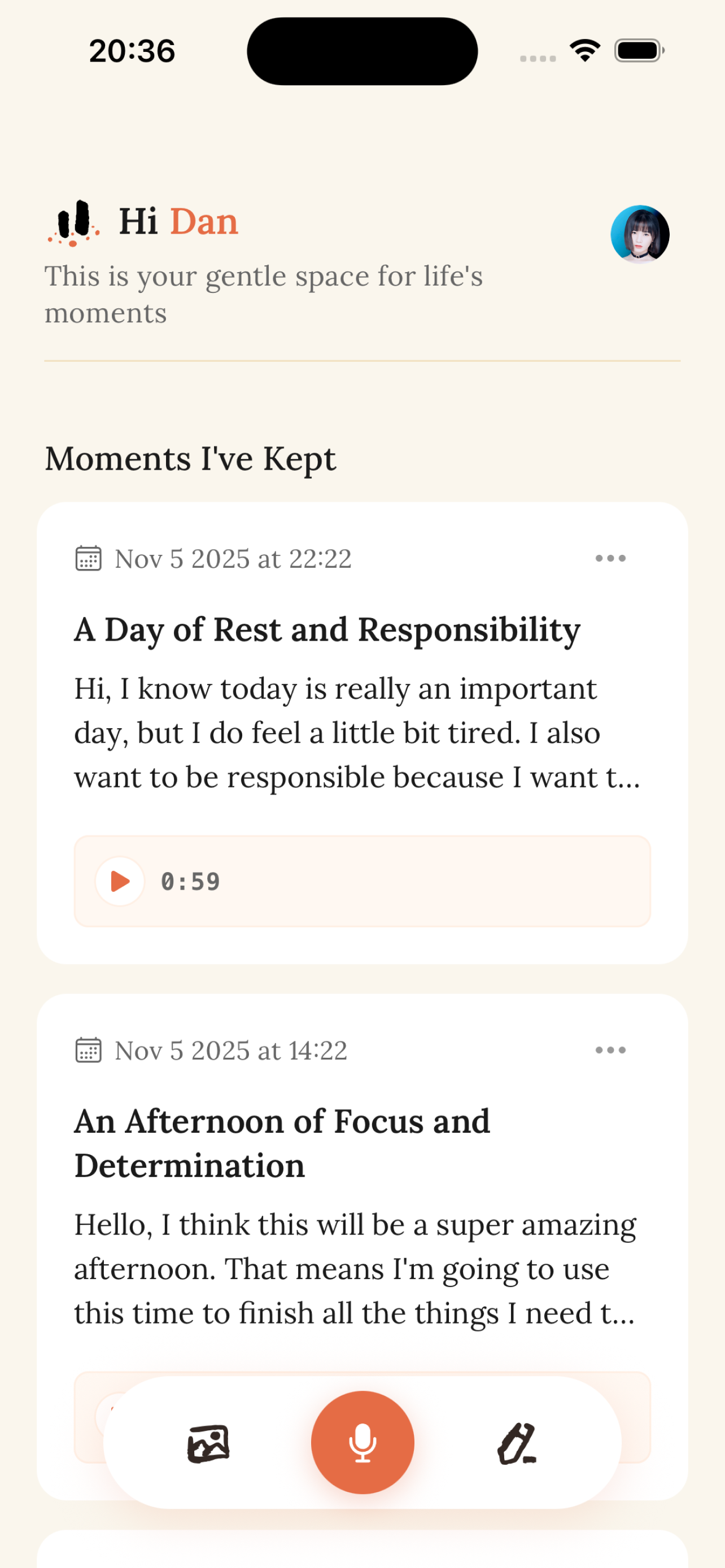thankly: Voice Journal screenshot 8