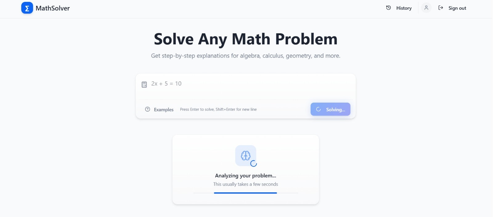 Quick Math Solver screenshot 2